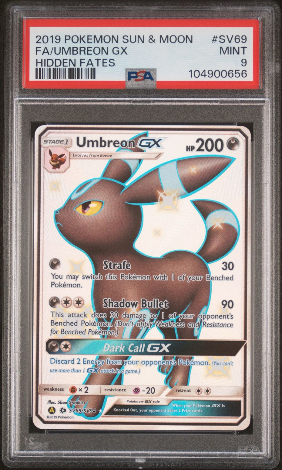 PSA 9 Umbreon GX - SV69/SV94